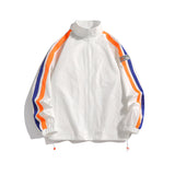 Orange Varsity Jacket Couple Autumn Clothing Casual Baseball Uniform Teen Jacket Men's Jacket
