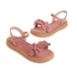 Flat Dress Sandals Summer Bow Buckle Sandals