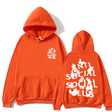 Anti Social Club Hoodie Printed Hoodie Fashion