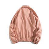 Yellow Varsity Jacket Autumn Jacket Men's Youth Light Clothing Outdoor Style Lapel Multi-Pocket Jacket