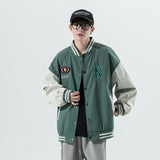 Vintage Letterman Jacket Coat Men's Baseball Uniform Hip Hop Jacket