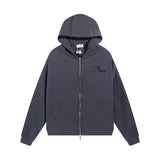 Rhude Hoodie Letter Embroidery Loose-Fitting Hoodie Cardigan Coat Outerwear