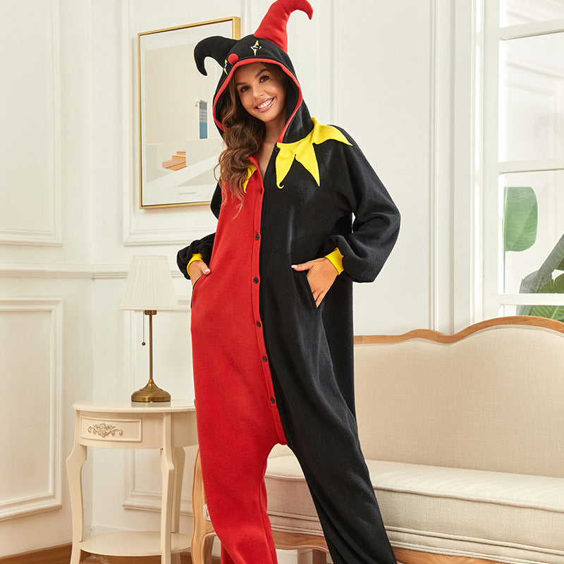 Hoodies Blankets Clown One-Piece Pajamas Cosplay Costumes Cute Pajamas