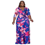 Nina Parker plus Size Dresses Sexy Fashion Floral Dress Beach Dress