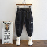 Toddler Boys Pants Boy Spring and Autumn Jeans Casual Working Pants