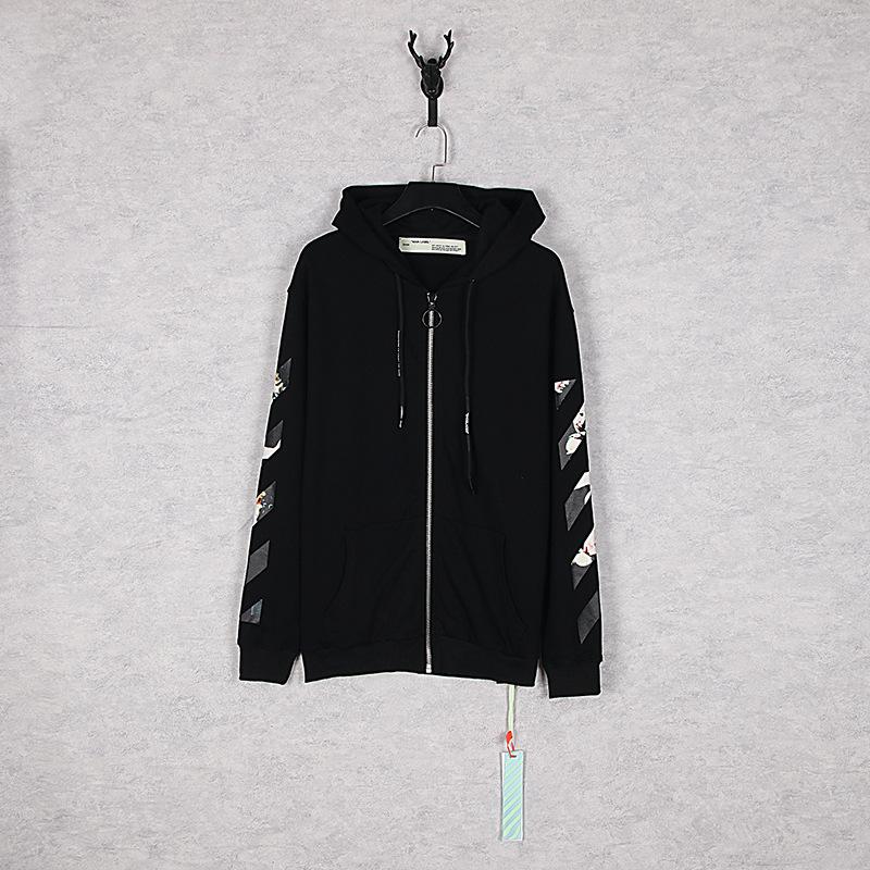Men's Zipper Casual Comfortable Cotton Long Sleeve Owt hoodie