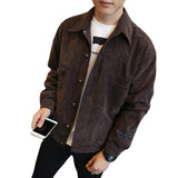 Corduroy Varsity Jacket Men's Jacket Youth Spring and Autumn Student Baseball Uniform Youth Jacket
