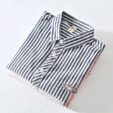 White Work Shirts Summer Men's Striped Shirt