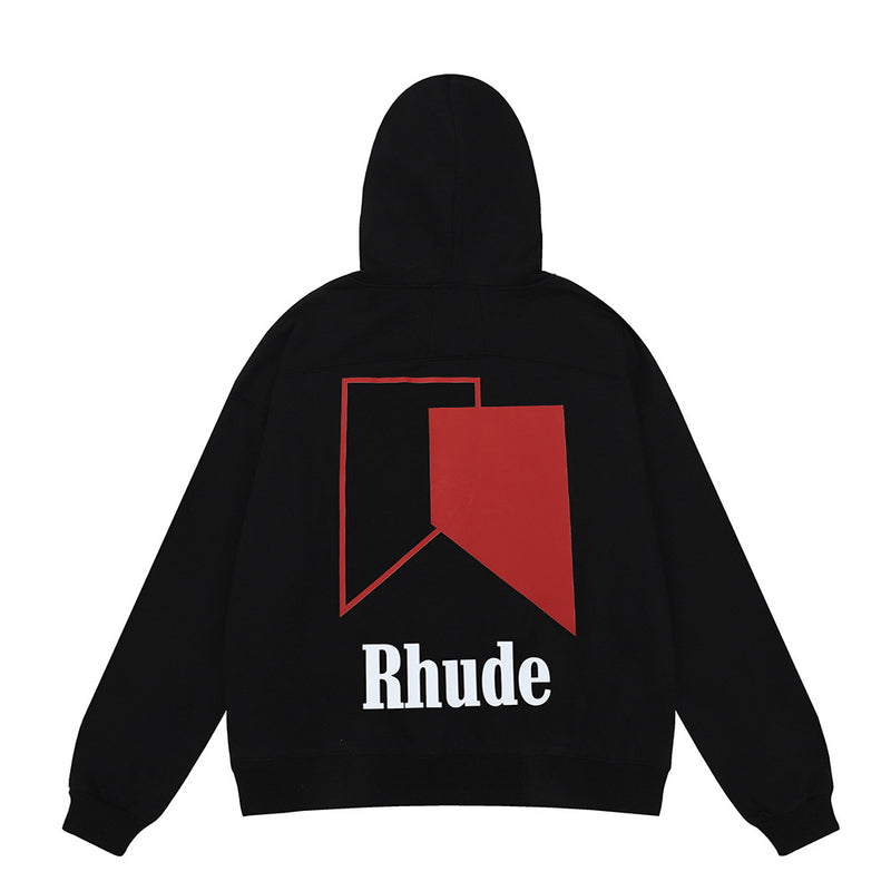 Rhude Hoodie Heavy Weight Cotton Men's and Women's Hoodies Sweatshirt