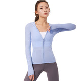 BBL Jacket Spring Yoga Clothes Women's Coat Hat Zipper Sports Fitness Top