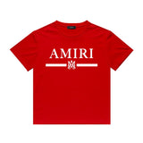 Amiri T Shirt Printed Casual Hip Hop round Neck Short Sleeve T-shirt