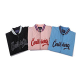 Baby Blue Varsity Jacket Baseball Jacket Men 'S And Women 'S Spring And Autumn Embroidery