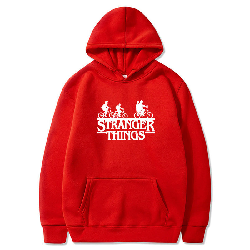 Stranger Things Hoodie Autumn and Winter Velvet Sport Hoodie Sweater Men