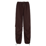 Julia Fox Low Rise Trousers Vintage Casual Loose Track Pants