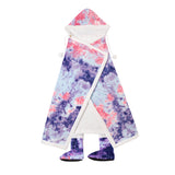 Hoodies Blankets Flannel Thickened Cloak Blanket Sofa Cover Hooded Cloak