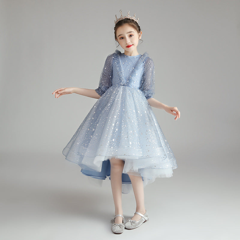 Princess Charlotte Flower Girl Dress Children's Wedding Costume for Piano Performance Host