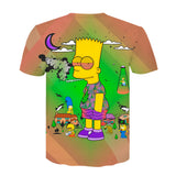 Homer Simpson Shirt Summer Digital Printed Short-Sleeved T-shirt