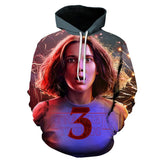 Stranger Things Hellfire Club Coat 3D Digital Printing Anime Hooded Sweater Men's