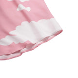 Men Hawaii Shirts Summer Loose Beach Lining