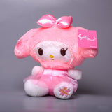 My Melody Plush Girly Heart Cute Cartoon White Pink Bow Melody Plush Toy Doll Children Doll Kulomi