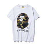 Bape T Shirts Printed Half Sleeve Men'S And Women'S Cotton Short-Sleeved T-Shirt Summer