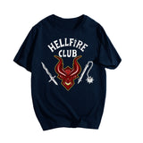 Stranger Things Hellfire Club T Shirt Stylish Loose Short Sleeve