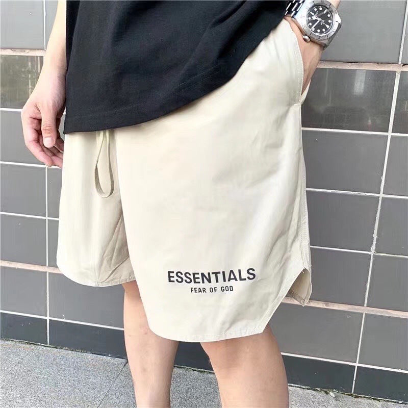Fog Fear of God Essentials Shorts 3M Reflective Letter Nylon Five-Point Casual Shorts