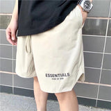 Fog Fear of God Essentials Shorts 3M Reflective Letter Nylon Five-Point Casual Shorts