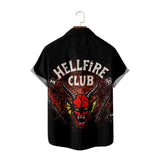 Hellfire Club Shirt Stranger Things Digital Printing Loose