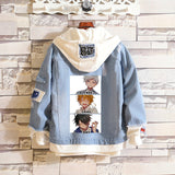 Comic Denim Jacket Clothes Men's and Women's Spring Denim Jacket