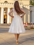 Bridesmaid Dress Spring/Summer Long Dress Sexy Round Neck Sequin Long Sleeve Dress Gown