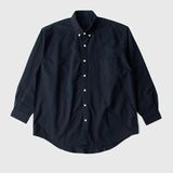 White Work Shirts Japanese Style Wash off Shoulder Shirt Long Sleeve Shirt for Men