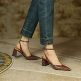 Nude Block Heel Peep Toe Sandals