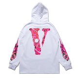 Skull Vlone Hoodie Skull Print Men's and Women's Coats Hooded Sweater