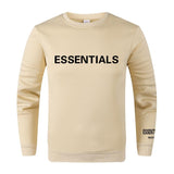 Fear Of God Fog Sweatshirt Essentials Double Line Letter Crew Neck Long Sleeve Sweater Men Loose Trendy