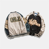 Cream Color Varsity Jacket Baseball Uniform Men's Spring and Autumn Hip Hop Multicolor Jacket Jacket