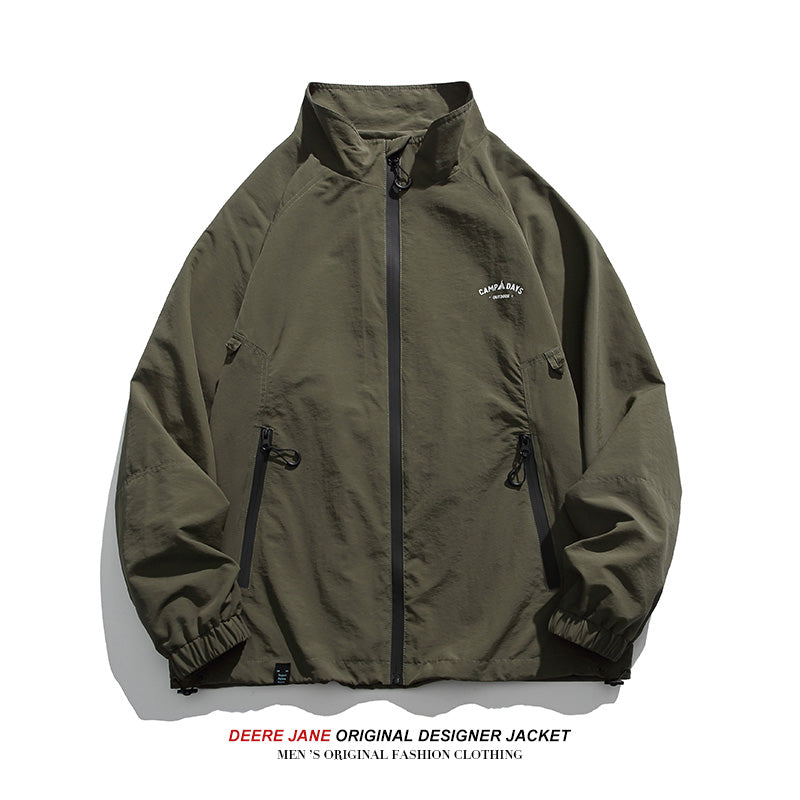 Men Jacket Spring Jacket Men's Spring and Autumn Loose All-Matching Casual