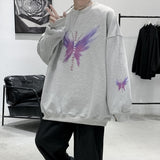 Men Sweatshirts round Neck Sweater Men's Spring and Autumn Loose Long Sleeve Jacket