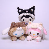 My Melody Plush Transformed into Shiba Inu Clow M Melody Cinnamoroll Babycinnamoroll Lying Posture Plush Toy Doll Children Doll Kulomi