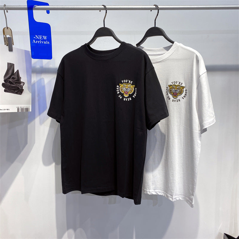 Zodiac Shirts Men's Fashion Zodiac Tiger Short Sleeve T-shirt