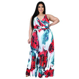 Nina Parker plus Size Dresses Sexy Strap Beach Chiffon Dress
