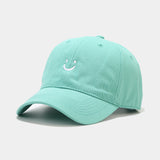 Smiley Face Cap Baseball Cap Soft Top Embroidery