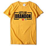 Let's Go Brandon T Shirt Letter Print Short-Sleeve T-shirt Women's Top