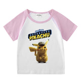 Children Pokemon Pikachu T Shirt Summer Clothing Short Sleeve T-shirt Leisure Sports