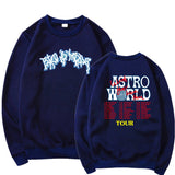 Travis Scott Astroworld Hoodie Sweater Fashion Men's and Women's round Neck Sports