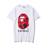 Bape T Shirts Printed Half Sleeve Men'S And Women'S Cotton Short-Sleeved T-Shirt Summer