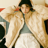 Women Winter Coats Puffer Jacket Down Coat White Duck Down Jacket Female Stand Collar Loose Small Winter