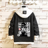 Comic Denim Jacket Anime Men's and Women's Fashion Jacket Denim Jacket