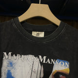 Marilyn Manson T Shirt Ins VTG Tee Three-Party Co-Branded Distressed Retro Short Sleeve T-shirt