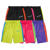 Palm Angels Shorts Casual Multicolor Striped Shorts Sports Fifth Pants